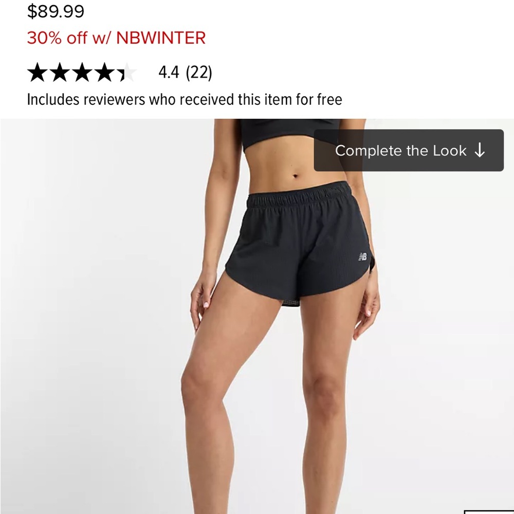 New Balance RC Ultra Light Split Short 3" - Women’s XL